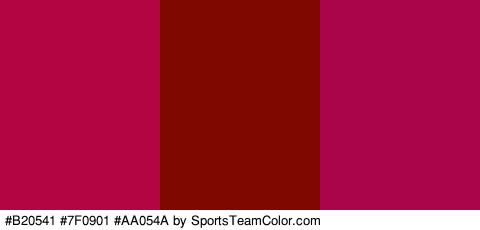 #B20541 #7F0901 #AA054A Colors