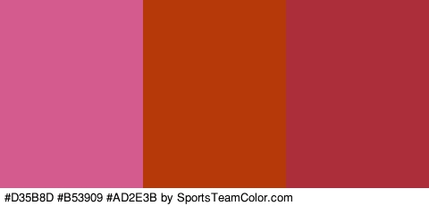 #D35B8D #B53909 #AD2E3B Colors