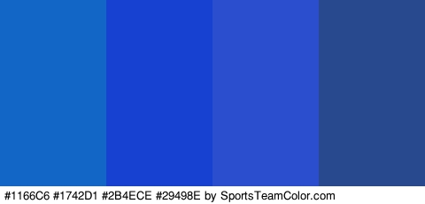 #1166C6 #1742D1 #2B4ECE #29498E Colors