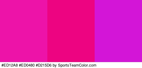 #ED12A8 #ED0480 #D215D6 Colors