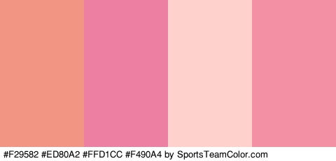 #F29582 #ED80A2 #FFD1CC #F490A4 Colors