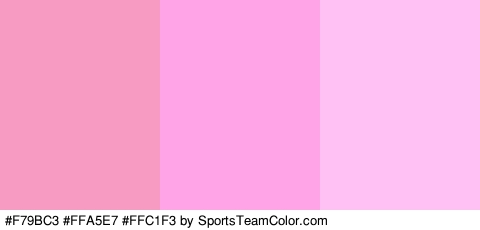 #F79BC3 #FFA5E7 #FFC1F3 Colors