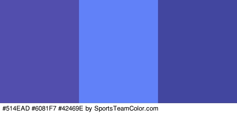 #514EAD #6081F7 #42469E Colors