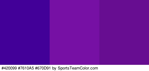 #420099 #7610A5 #670D91 Colors