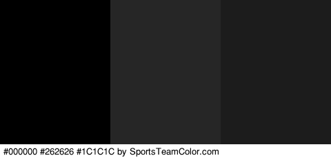 #000000 #262626 #1C1C1C Colors