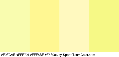 #F9FCAE #FFF791 #FFF8BF #F6F986 Colors