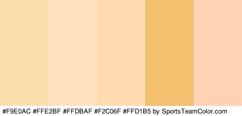 #F9E0AC #FFE2BF #FFDBAF #F2C06F #FFD1B5 Colors