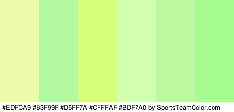 #EDFCA9 #B3F99F #D5FF7A #CFFFAF #BDF7A0 #A7FC8F Colors