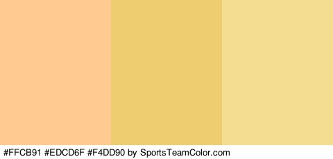 #FFCB91 #EDCD6F #F4DD90 Colors