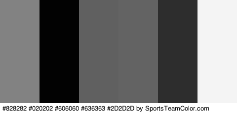 #828282 #020202 #606060 #636363 #2D2D2D #F4F4F4 Colors