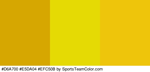 #D6A700 #E5DA04 #EFC50B Colors