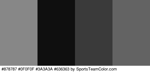 #878787 #0F0F0F #3A3A3A #636363 Colors