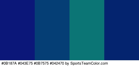 #0B187A #043E75 #0B7575 #042470 Colors