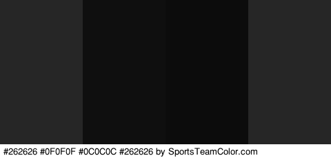 #262626 #0F0F0F #0C0C0C #262626 Colors