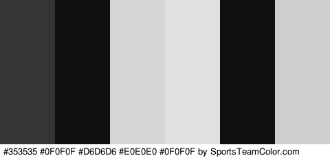 #353535 #0F0F0F #D6D6D6 #E0E0E0 #0F0F0F #CECECE Colors