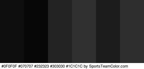 #0F0F0F #070707 #232323 #303030 #1C1C1C #2D2D2D Colors