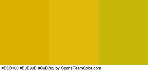 #DDB100 #E0B90B #C6B709 Colors