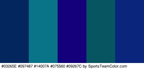 #03265E #097487 #14007A #075560 #09267C Colors