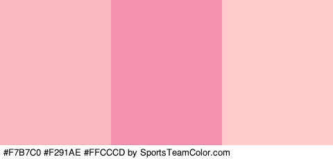 #F7B7C0 #F291AE #FFCCCD Colors