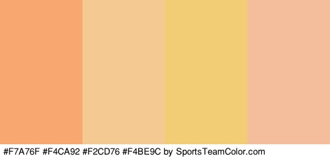 #F7A76F #F4CA92 #F2CD76 #F4BE9C Colors