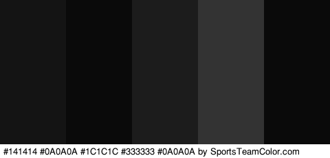 #141414 #0A0A0A #1C1C1C #333333 #0A0A0A Colors