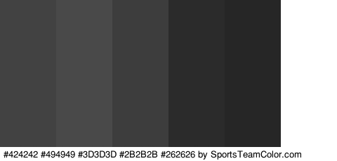 #424242 #494949 #3D3D3D #2B2B2B #262626 #FFFFFF Colors