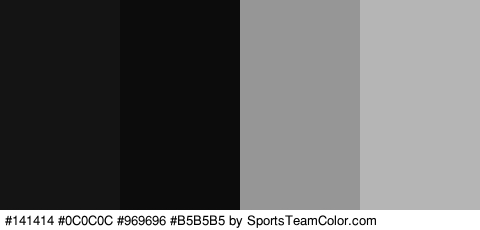 #141414 #0C0C0C #969696 #B5B5B5 Colors