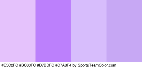 #E5C2FC #BC80FC #D7BDFC #C7A8F4 Colors