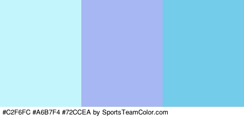 #C2F6FC #A6B7F4 #72CCEA Colors