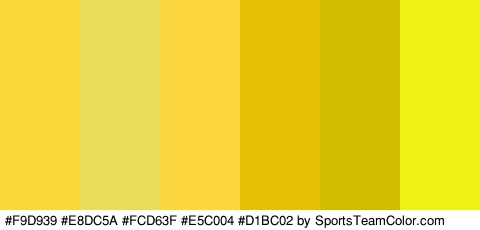 #F9D939 #E8DC5A #FCD63F #E5C004 #D1BC02 #EEF215 Colors