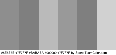 #8E8E8E #7F7F7F #BABABA #999999 #7F7F7F #D1D1D1 Colors