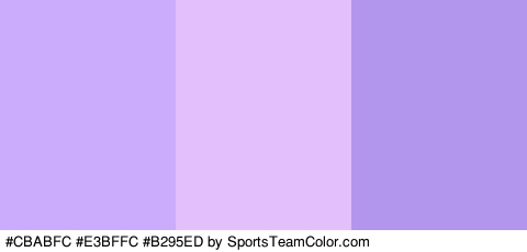 #CBABFC #E3BFFC #B295ED Colors