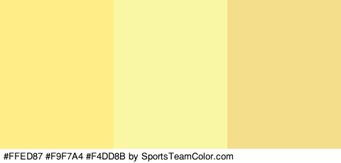 #FFED87 #F9F7A4 #F4DD8B Colors