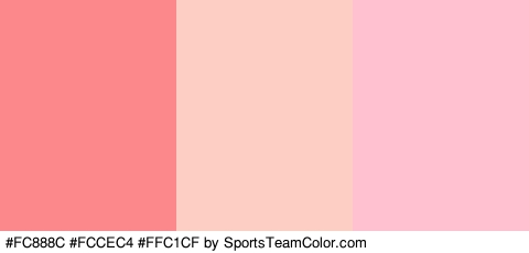 #FC888C #FCCEC4 #FFC1CF Colors