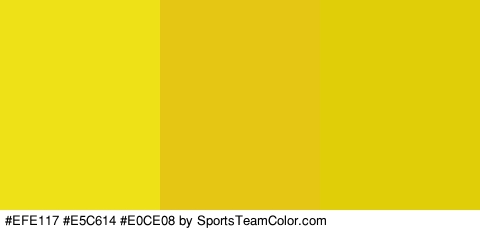 #EFE117 #E5C614 #E0CE08 Colors