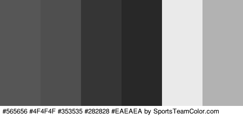 #565656 #4F4F4F #353535 #282828 #EAEAEA #B2B2B2 Colors