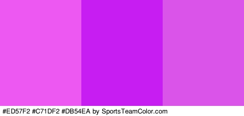 #ED57F2 #C71DF2 #DB54EA Colors