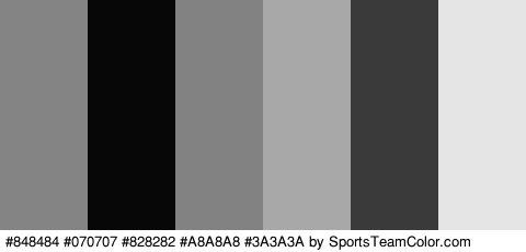 #848484 #070707 #828282 #A8A8A8 #3A3A3A #E5E5E5 Colors