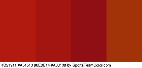 #B21911 #A51510 #8E0E14 #A33108 Colors