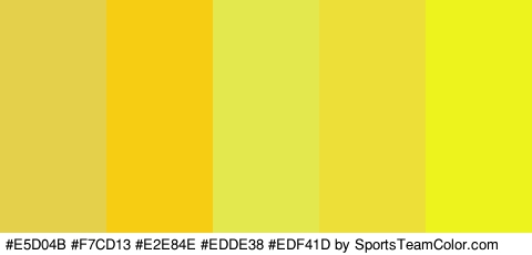 #E5D04B #F7CD13 #E2E84E #EDDE38 #EDF41D Colors