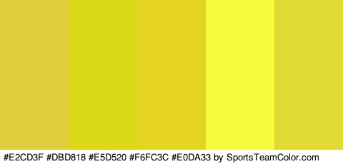 #E2CD3F #DBD818 #E5D520 #F6FC3C #E0DA33 Colors