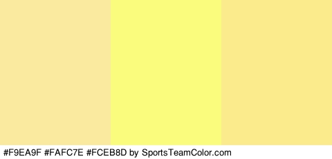 #F9EA9F #FAFC7E #FCEB8D Colors