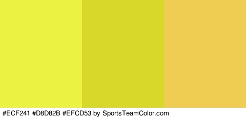 #ECF241 #D8D82B #EFCD53 Colors