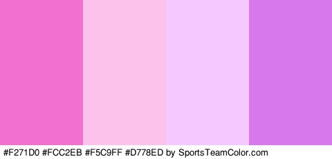 #F271D0 #FCC2EB #F5C9FF #D778ED Colors