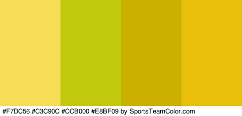 #F7DC56 #C3C90C #CCB000 #E8BF09 Colors