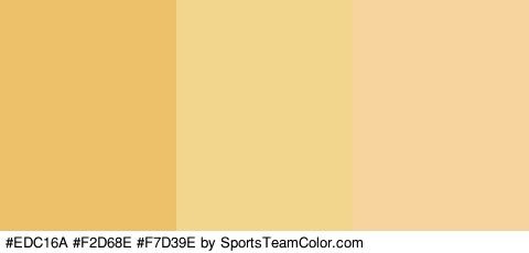 #EDC16A #F2D68E #F7D39E Colors