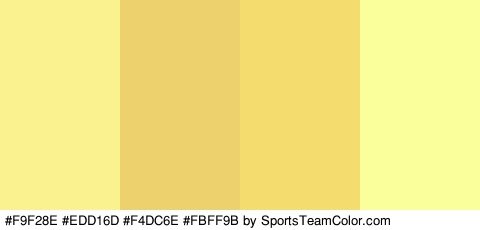 #F9F28E #EDD16D #F4DC6E #FBFF9B Colors