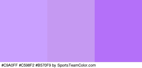 #C9A0FF #C598F2 #B570F9 Colors