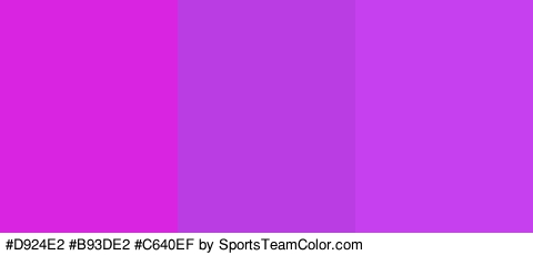 #D924E2 #B93DE2 #C640EF Colors