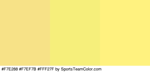 #F7E288 #F7EF7B #FFF27F Colors